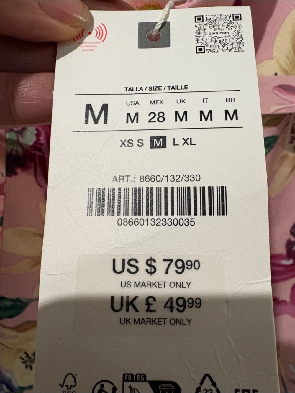 ZARA FLORAL PRINT CORSET CROP TOP STRAPLESS BUSTIER - Picture 12 of 13